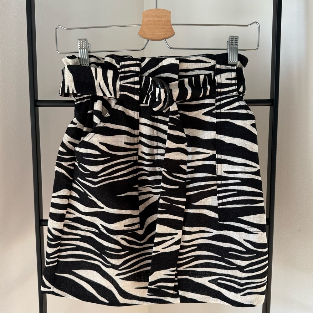 River Island Zebra Skirt, size 6
